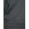 Bawełniana bluzka Oversize z drapowaniem dla puszystej - khaki
